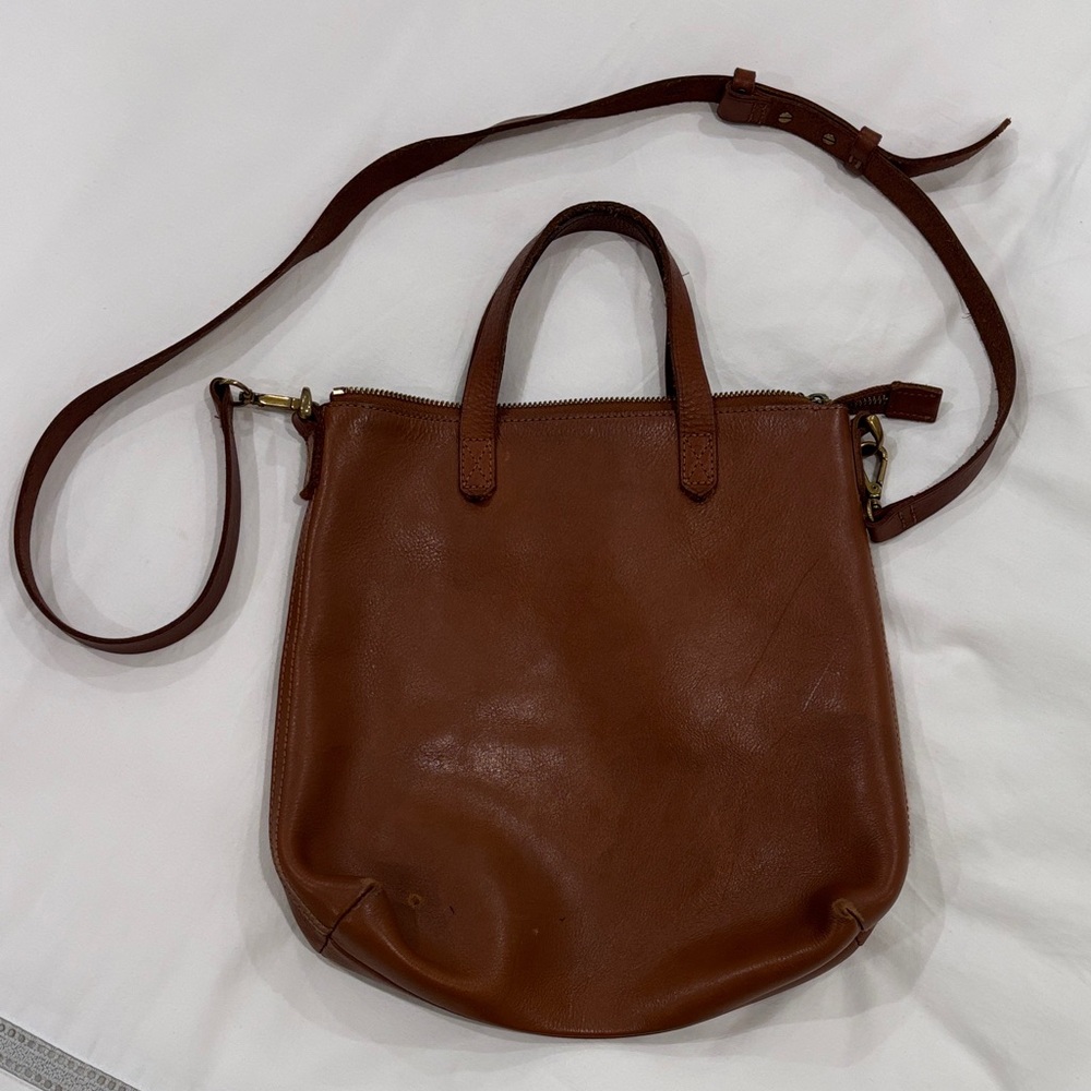 Madewell Brown Leather Tote Bag